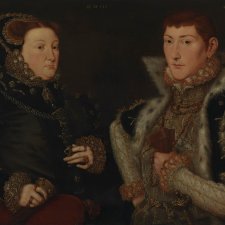 Mary Neville, Lady Dacre and Gregory Fiennes, 10th Baron Dacre, 1559 Hans Eworth