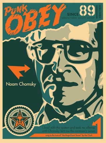 Noam Chomsky, 2001 by Shepard Fairey