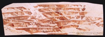Preparatory study for 'Nothing's as precious as a hole in the ground'. Test #2 Ranger 3 pit mine Kakadu, N.T., 2001 by eX de Medici Preparatory study for 'Nothing's as precious as a hole in the ground'. Test #2 Ranger 3 pit mine Kakadu, N.T., 2001 by eX de Medici