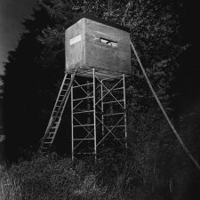 Celia inside a watchtower, 2018 by Wouter Van de Voorde