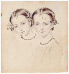 The Cutmear sisters, Jane and Lucy, c. 1842
