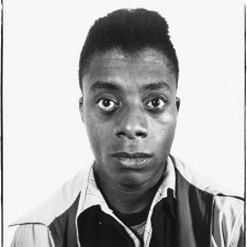 James Baldwin, writer, Harlem, New York 1945 by Richard Avedon