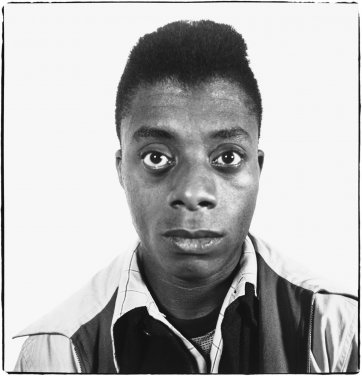 James Baldwin, writer, Harlem, New York 1945 by Richard Avedon