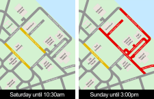 Canberra Marathon 2026 road closures map