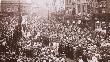 La Milo in Lady Godiva procession, Coventry, 1907