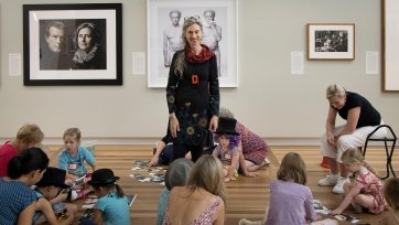 Portrait Play activities in the gallery