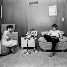 With former high school sweetheart, July 4, 1956 by Alfred Wertheimer