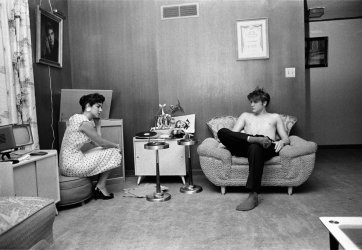 With former high school sweetheart, July 4, 1956 by Alfred Wertheimer