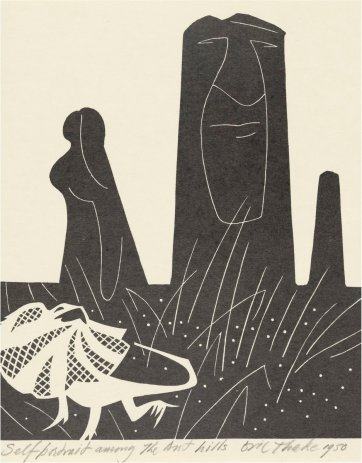 Self portrait among the ant hills, 1950 by Eric Thake Self portrait among the ant hills, 1950 by Eric Thake