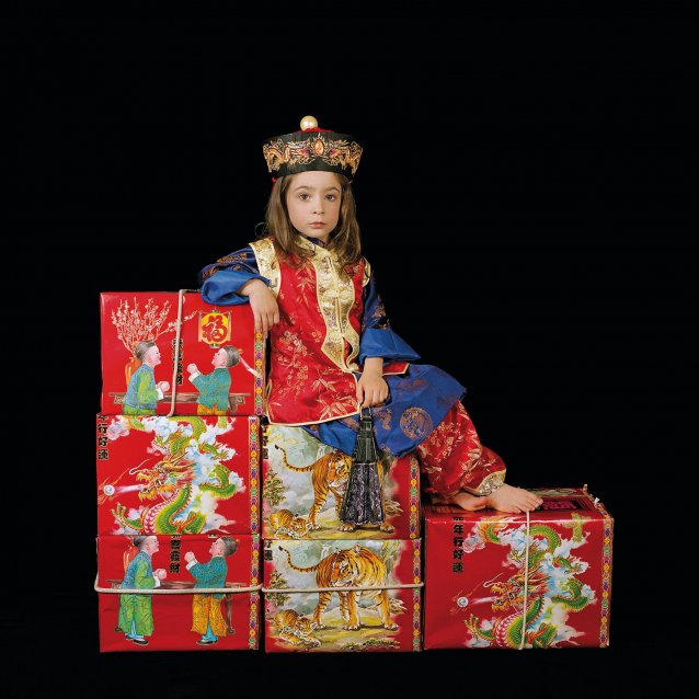 Olympia as Lewis Carroll’s Xie Kitchin as Chinaman on tea boxes (On duty), 2002 from the Dreamchild series 2003
