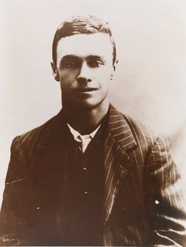 Willie Edward Harney, aged 18, c.1913 by an unknown artist Willie Edward Harney, aged 18, c.1913 by an unknown artist