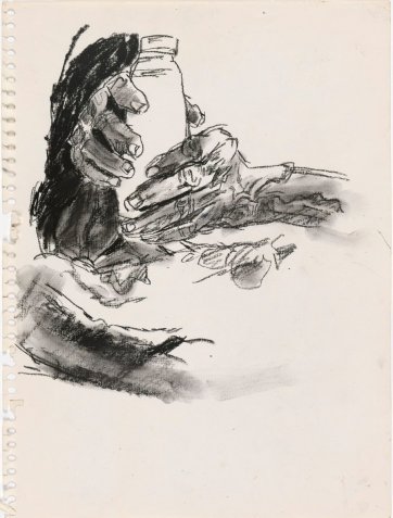 Untitled (Study for 'Emily Kame Kngwarreye with Lily'), 1993 by Jenny Sages Untitled (Study for 'Emily Kame Kngwarreye with Lily'), 1993 by Jenny Sages