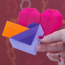 Origami heart