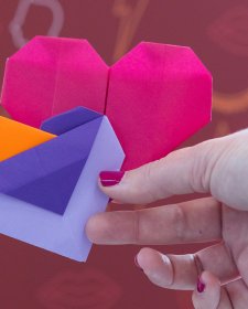 Origami heart