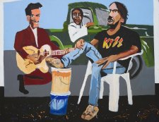 Vincent Namatjira OAM Studio self-portrait 2018