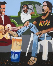 Vincent Namatjira OAM Studio self-portrait 2018
