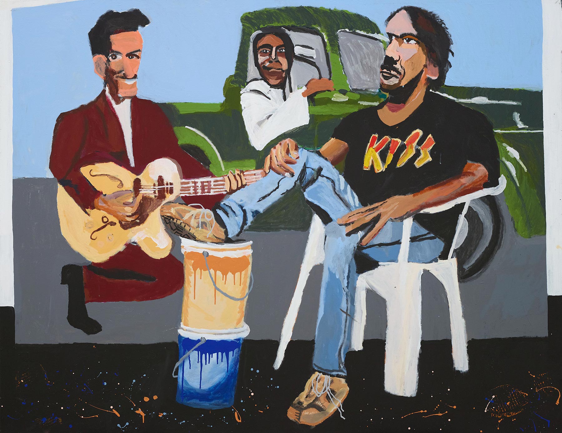 Vincent Namatjira OAM Studio self-portrait 2018