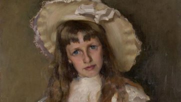 Jessie with doll, 1897 Hugh Ramsay