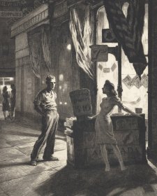 Chance meeting, 1940-41 by Martin Lewis