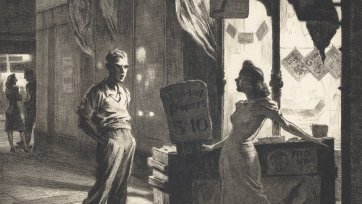 Chance meeting, 1940-41 by Martin Lewis
