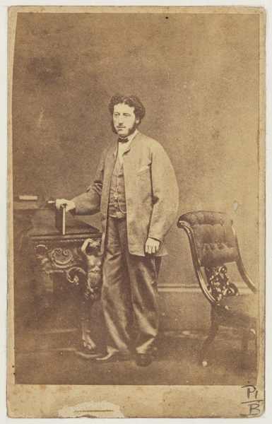 Henry Louis Bertrand, ca. 1865 photographed by the Milligan Brothers. Collection of the State Library of NSW