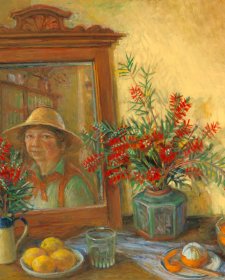 Self portrait with Bottlebrush Self portrait with Bottlebrush
