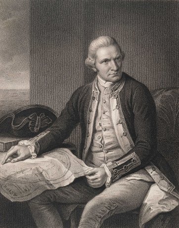 Captain James Cook from the original in the Naval Gallery, Greenwich Hospital