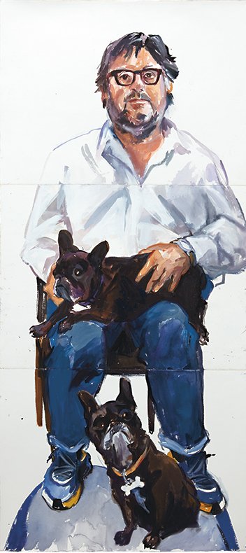 Peter Blackshaw with Josie and Tin Tin, 2016