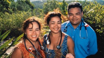 Marilyn, Marlene and Kelvin Kong