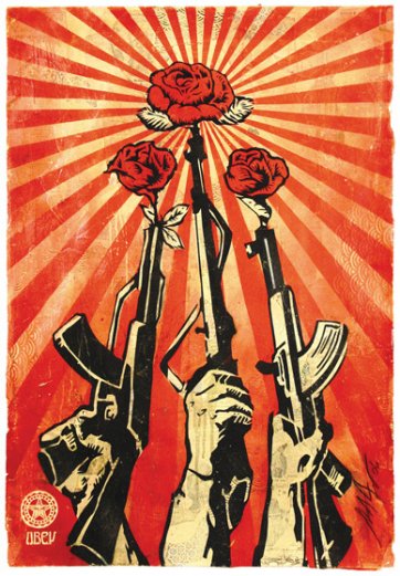 Guns and Roses, 2006 by Shepard Fairey