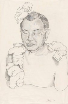 Untitled (preparatory study for sculpture of Dr John Yu)