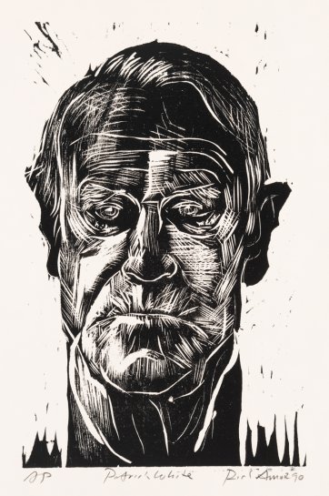 Patrick White, 1990 by Rick Amor Patrick White, 1990 by Rick Amor