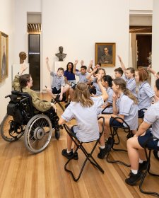 Students in the Gallery