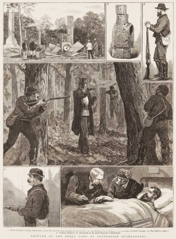 Capture of the Kelly Gang of Australian Bushrangers