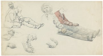 Studies for Bushrangers, Victoria, Australia, 1852 1886 by William Strutt