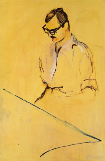 Yellow portrait (portrait of Alex Jelinek), 1955 by Lina Bryans Yellow portrait (portrait of Alex Jelinek), 1955 by Lina Bryans
