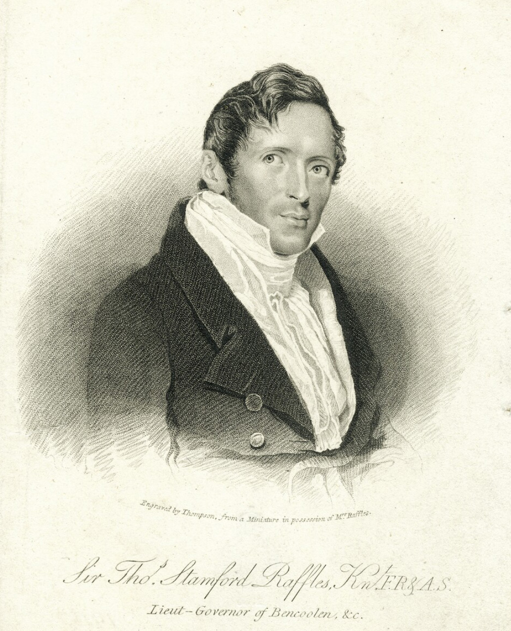 Sir Thomas Stamford Bingley Raffles, 1824 by James Thomson