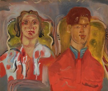 Double Portrait No. 2 (Katharine and Anthony West), 1937 by Frances Hodgkins
