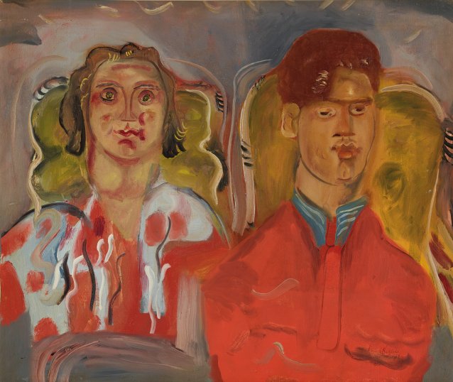 Double Portrait No. 2 (Katharine and Anthony West), 1937 by Frances Hodgkins