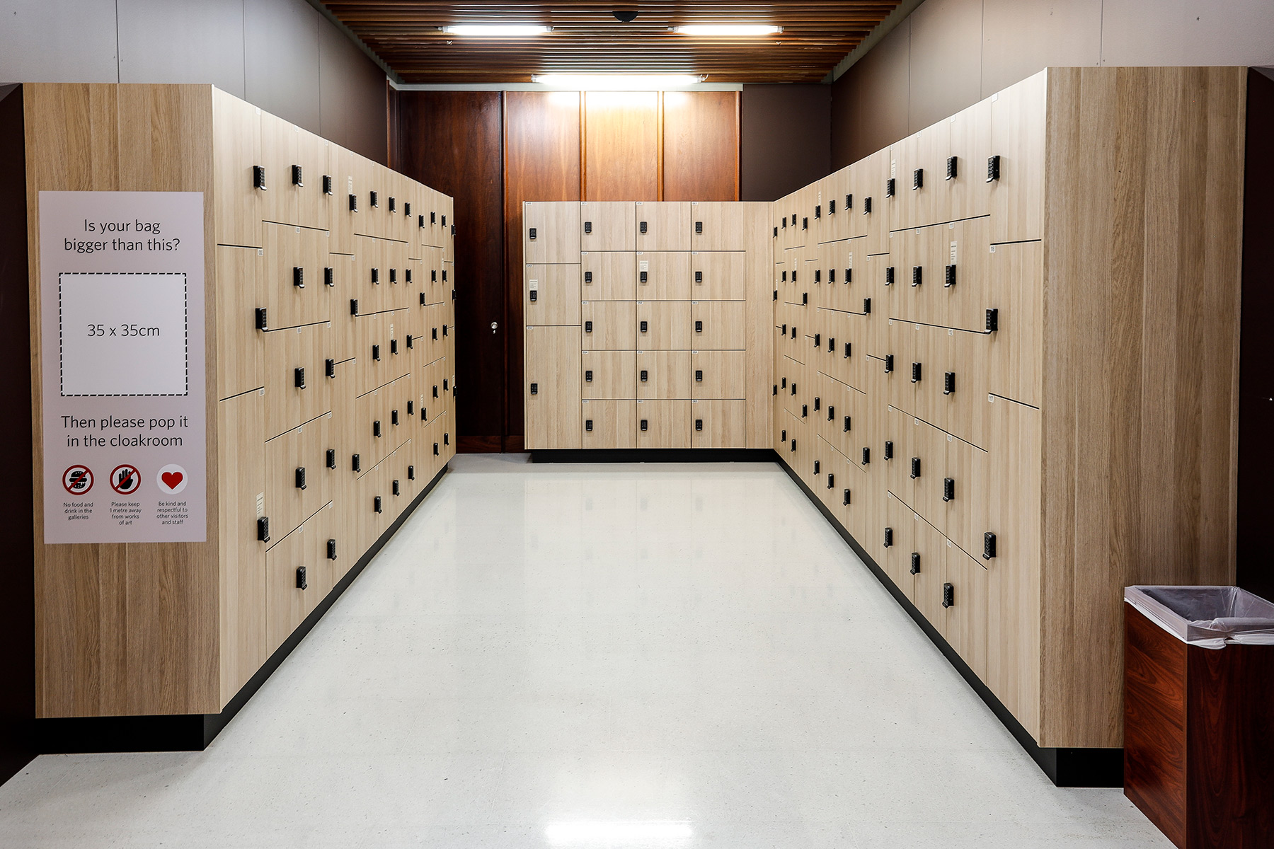 Cloakroom, National Portrait Gallery