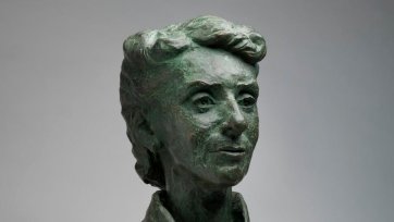 Portrait bust of Dr Christine Rivett