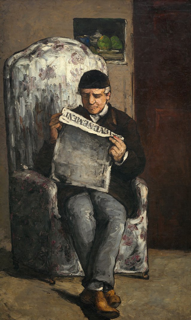 The artist’s father, reading L’Evénement, 1866