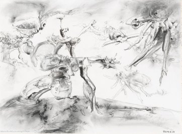 Study for "Portrait of the artist as an evolving landscape", 1991 by James Gleeson Study for "Portrait of the artist as an evolving landscape", 1991 by James Gleeson
