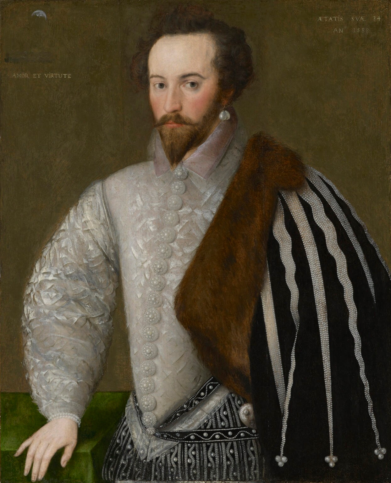 Sir Walter Ralegh (Raleigh), 1588 Unknown artist
