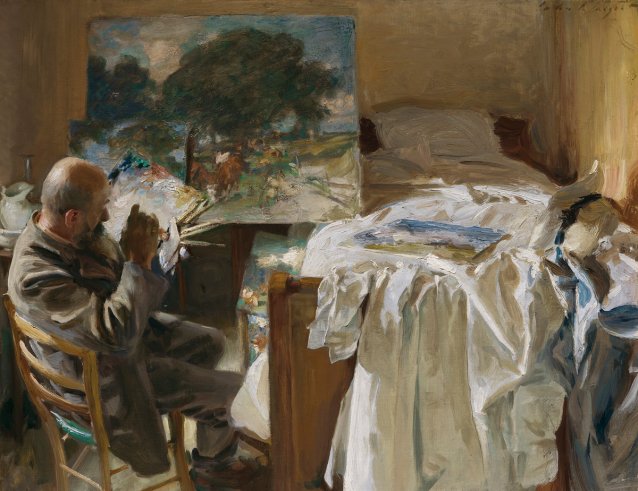 An artist in his studio (Ambrogio Raffele), 1904