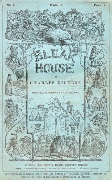 Bleak House serial cover, 1852