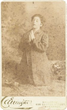 Clara Crosbie, aged 12 years, now on exhibition at the Australian Waxworks