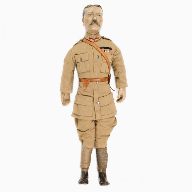 Lord Kitchener, bisque-headed patriotic doll c. 1914–16