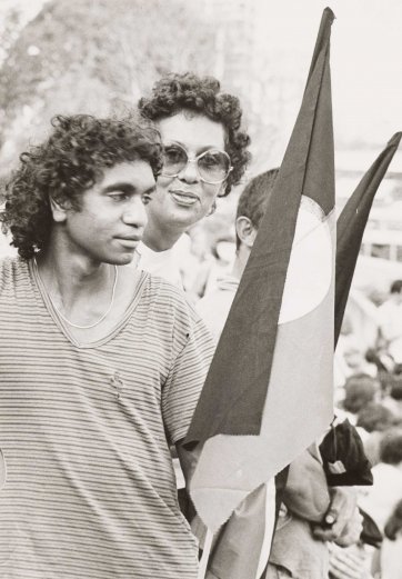 Bart Willoughby (No Fixed Address) at 'The National Land Rights Action' march