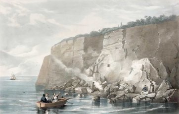 Captain Cook's Tablet at Cape Solander, Botany Bay, New South Wales, 1839 by G E. Madeley after John Lhotsky Captain Cook's Tablet at Cape Solander, Botany Bay, New South Wales, 1839 by G E. Madeley after John Lhotsky